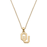 Sooners 24K Gold Plated Pendant Necklace