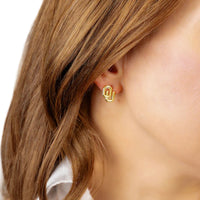Sooners 24K Gold Plated Stud Earrings