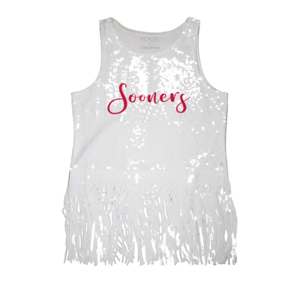 Sequin Tank with Fringe