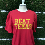 BEAT TEXAS in Gold