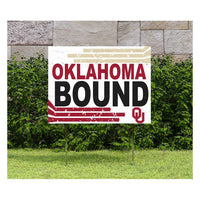 18x24 Lawn Sign Retro Bound Oklahoma Sooners
