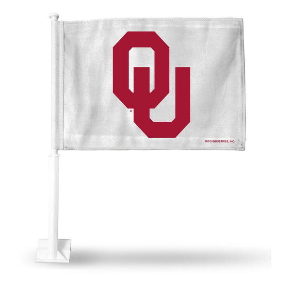 Oklahoma Sooners Car Flag, White